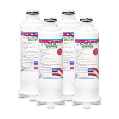 AFC Brand AFC-RF-S4, Compatible To Refrigerator Water Filter RF23M8570SG/AA (4PK) Made By AFC
